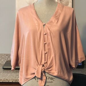 New NWT Sim & Sam front tie shirt size medium